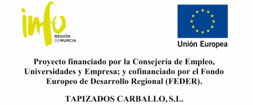 Proyecto financiado por la Consejería de Empleo, Universidades y Empresa; y cofinanciado por el Fondo Europeo de Desarrollo Regional